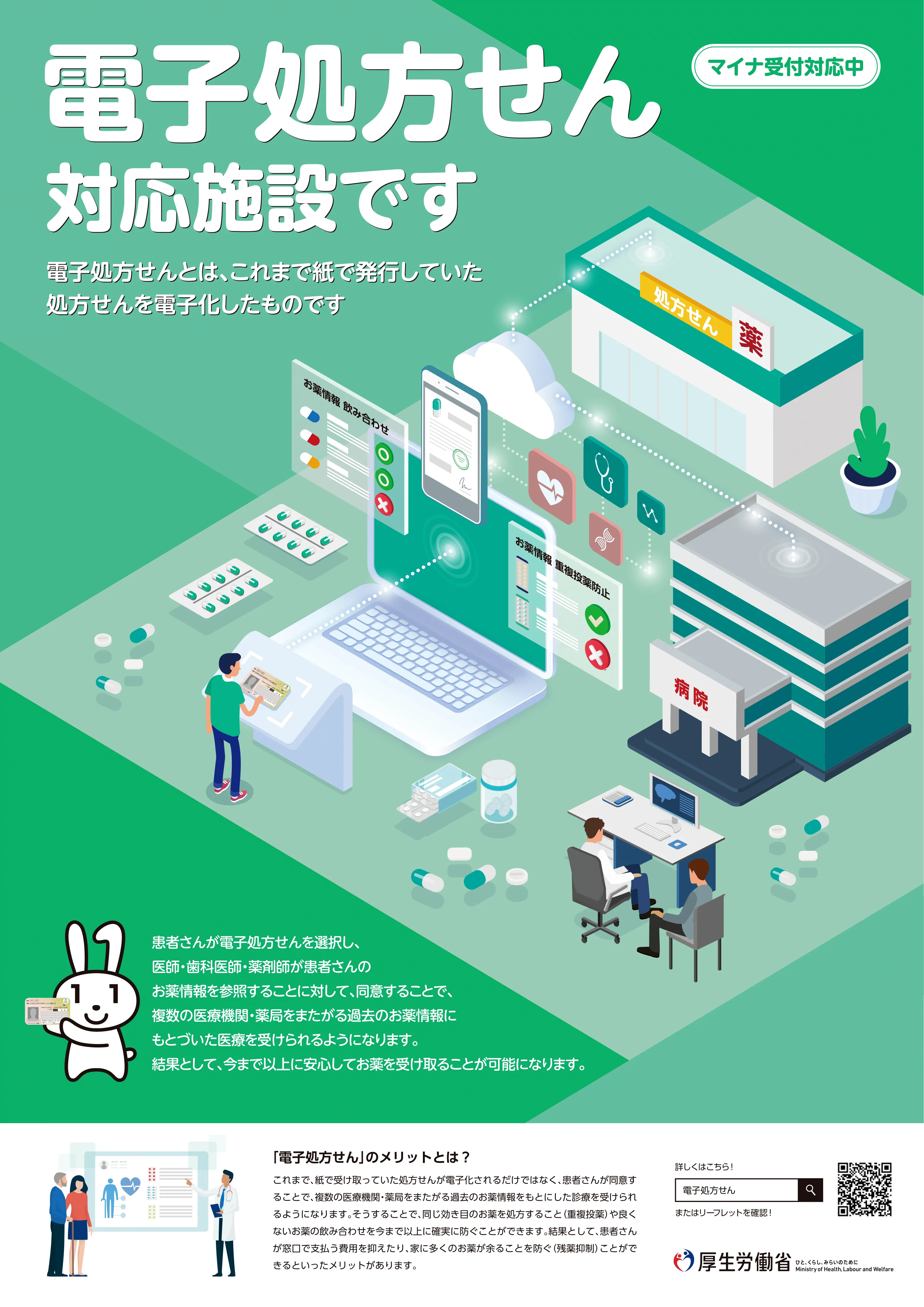 電子処方箋に対応しております